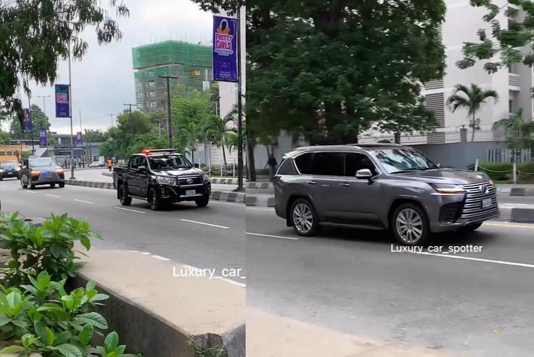 Over N500 Million naira Bulletproof 2023 Lexus LX 600 Spotted in Lagos ...