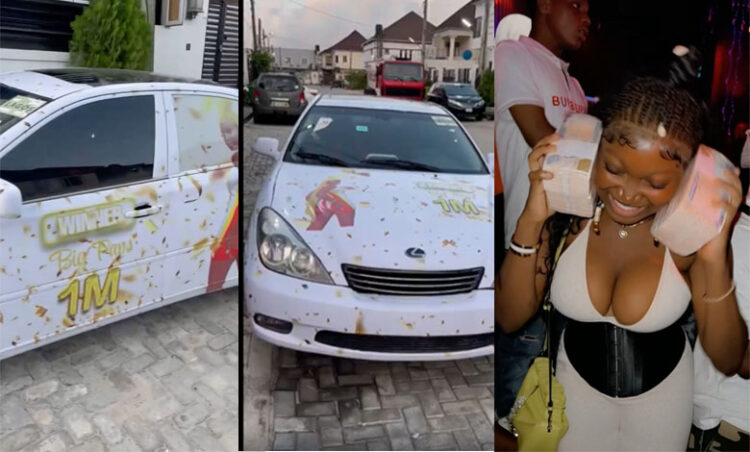 Nigerian Influencer, Papaya Ex Throws A Party, Gifts Followers A Car, IPhones For Hitting 1 Million Followers