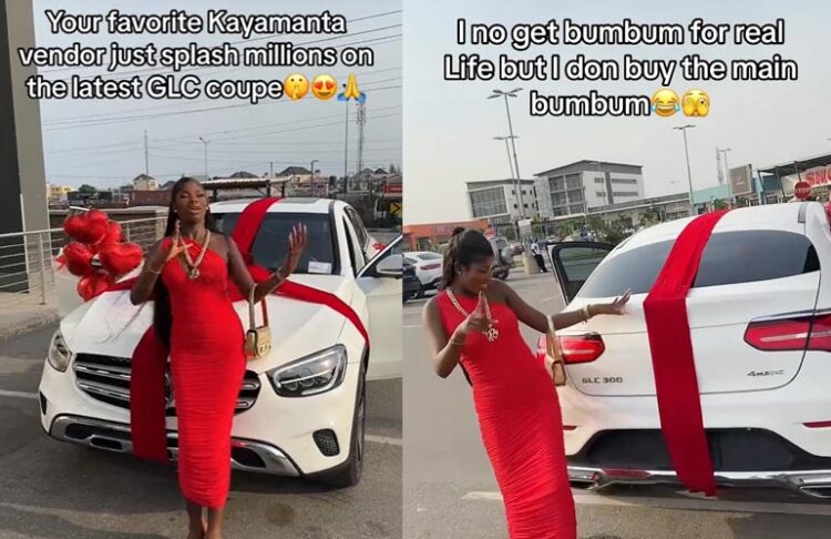 Nigeria lady Splashes over N70Million to gift herself a Mercedes Benz GLC Coupe