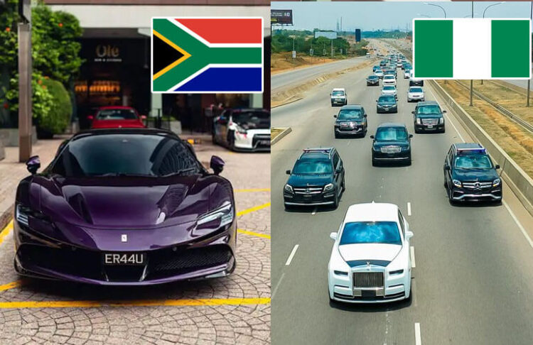 Nigeria vs South Africa Cars