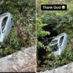 Nigerian Big Boy Gives Thanks After Surviving a Ghastly Car Accident With His Mercedes Benz ES350