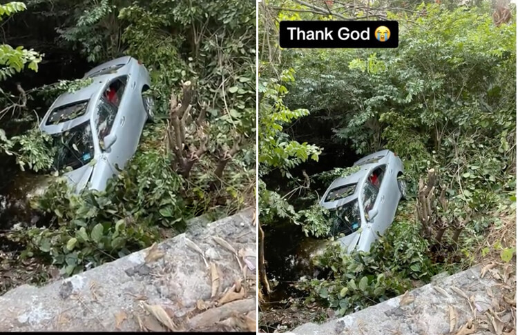 Nigerian Big Boy Gives Thanks After Surviving a Ghastly Car Accident With His Mercedes Benz ES350