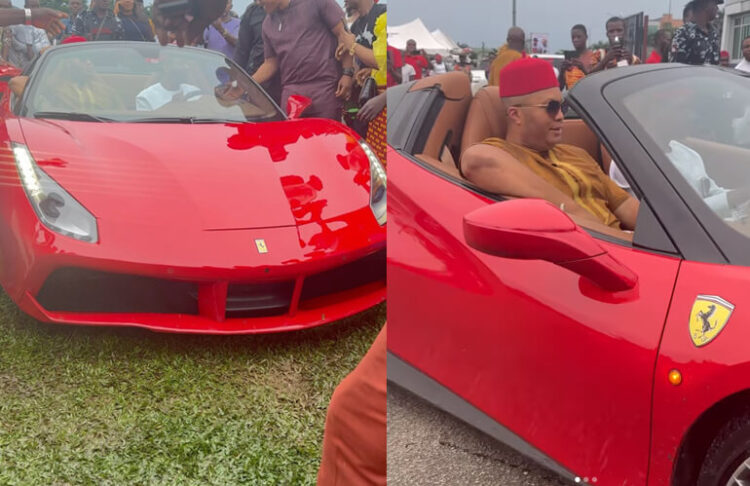 Nigerian Billionaire, Instigator PH Hangout with Man like Chico As they Show Off Luxury Ferrari Supercar Worth Millions