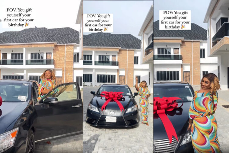 Nigerian CEO Jubiliates As She Purchases First Expensive Car