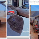 Nigerian Man left speechless after spotting the Alarming amount of Luxury Cars in a student Hostel at his University