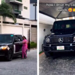 Nigerian lady shows off her 7 Cars she drives for different days of the week