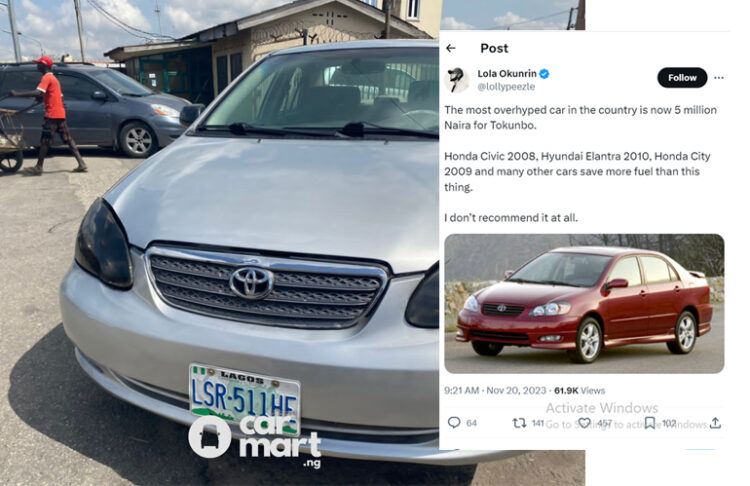 Nigerians Call Out the 2005 Toyota Corolla, Says it Lacks Fuel Economy