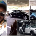 The Surprise Scream Of A Nigerian Man After Seeing A Tesla Car Drive Itself