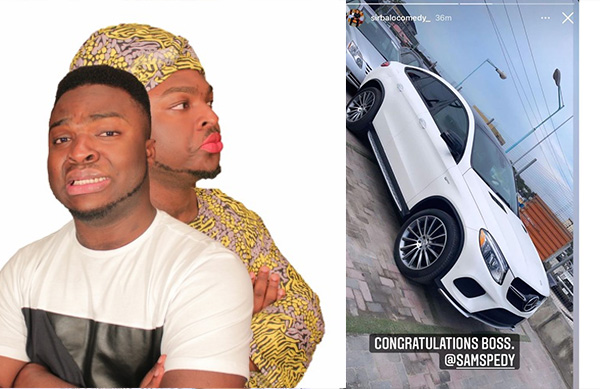 Popular Youtube Comedian Samspedy, Spends Over 30 Million For A Brand New Mercedes-Benz Suv