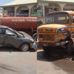 Pregnant-woman-escapes-death-as-her-car-ran-into-a-tanker-in-Jos