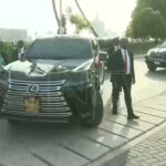 President Tinubu Arrived Lagos For Christmas in a Presidential Jet, Armoured 2023 Lexus LX600