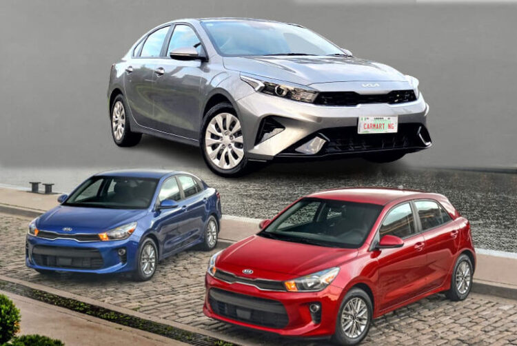 Kia Rio, Cerato, and Optima 