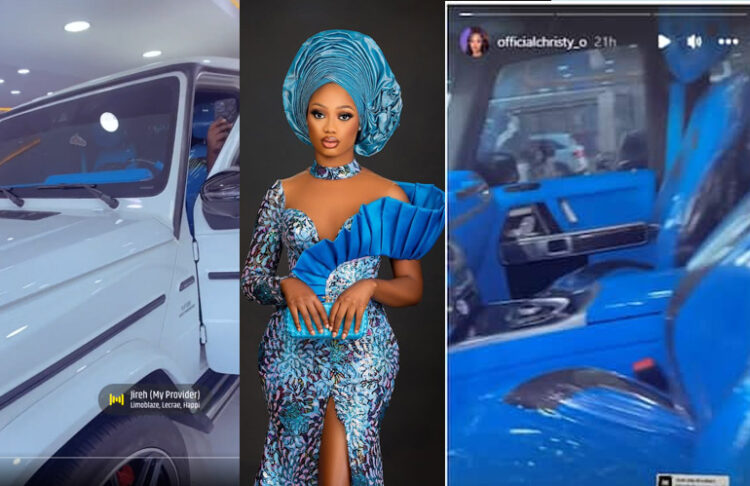 Fans React As BBNaija’s Christy O Acquires a G-wagon