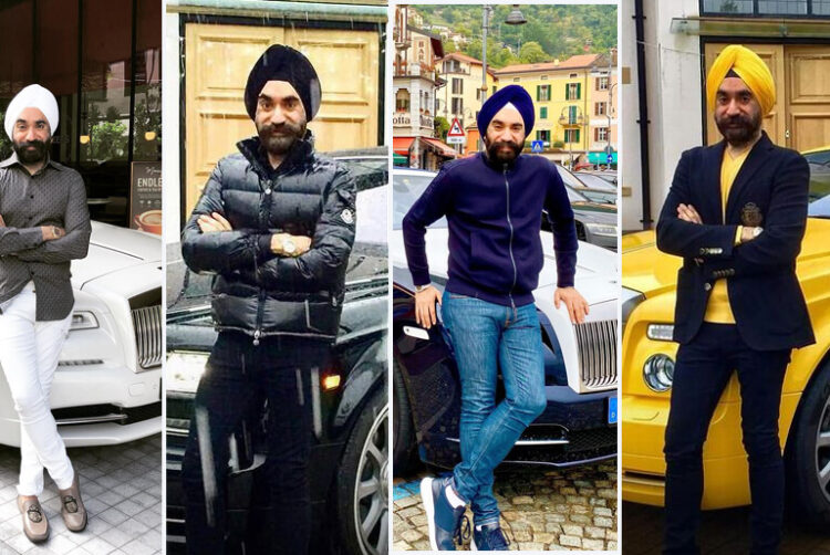 Rolls-Royce owner wears a different turban every day to match all 7 of his rolls-royces