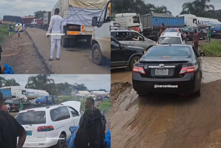 Man Laments Bitterly Concerning The Deplorable State of the Sapele-Benin Road