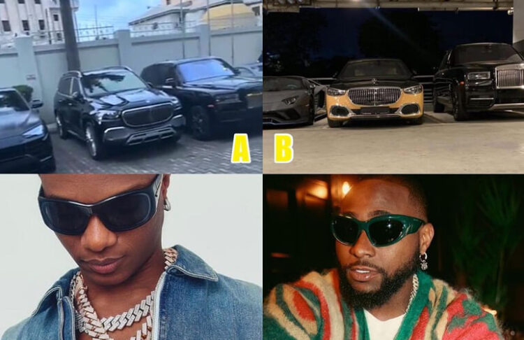 Social Media Users React As Someone Compares Davido & Wizkid's Garage