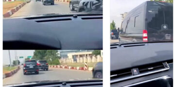 The Moment A 61 Car Convoy Was Spotted On The Streets Of Lagos