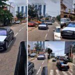 The Moment A Convoy Of Luxury Cars Was Spotted In Lagos