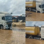 The Moment A Fuel Tanker Nearly Sank Due To Terrible Road