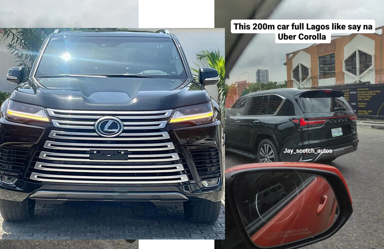 The Moment A Lexus LX 600 Was Spotted Driving Through Lagos Streets