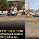 The Moment A Traffic Offender Outran FRSC Officials Trying To Seize His Vehicle In Abuja