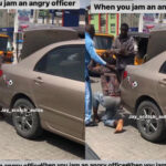 The Moment An Angry Army Officer Deals With The Keke Driver Who Hit His Car