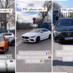 The Moment Cars Of PSG Players Were Spotted