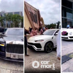 The Moment Luxury Cars Worth 1 Billion Were Spotted At A Nigerian Wedding
