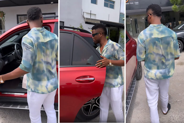 The Moment R&B Singer Chike Was Spotted Cruising With His Luxury Car