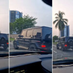 The Moment ₦200m worth of 2022 Mercedes-Benz G-Wagon Was Spotted On Lagos Streets