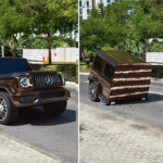 The Surprising Moment This Moving G-Wagen Transformed Into A Cake in Video