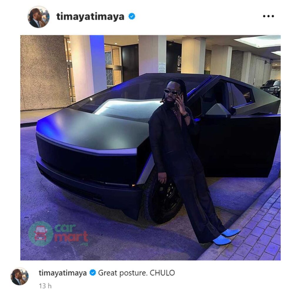 Timaya acquires a Tesla Cyber Truck