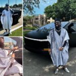 Timaya show off his Tesla Cyber truck