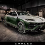 To get into Carlex's custom green Lamborghini Urus, you'll need the luck of the Irish