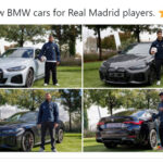 Excitement As Real Madrid Players Gifted Brand New Electric BMW Cars Worth ₦‎140m Each