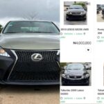 Top Five Tokunbo Lexus Cars Under ₦2,000,000 to ₦5,000,000 In Nigeria