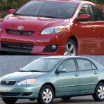 Toyota Corolla Vs the Toyota Matrix