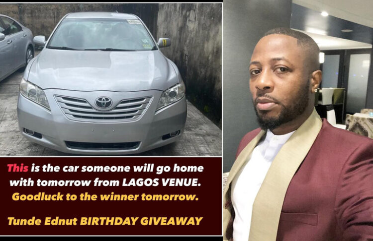 Tunde Ednut car giveAway