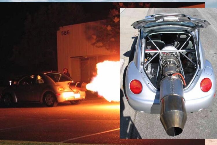 1960 Volkswagen Beetle Turned Into A 1,350 Horse Power Flame - throwing dragster