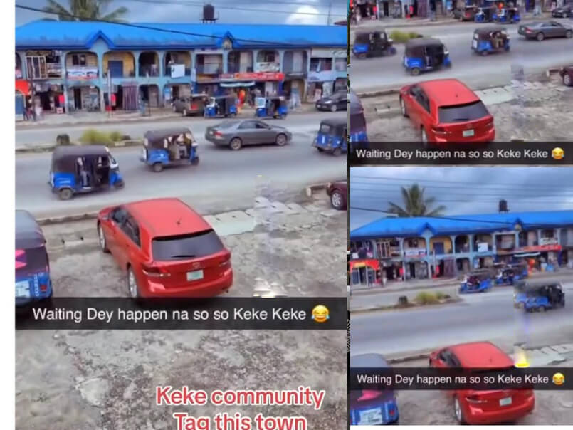 Video Goes Viral As Numbers of Keke Patrols The Streets of Asaba, No Cars