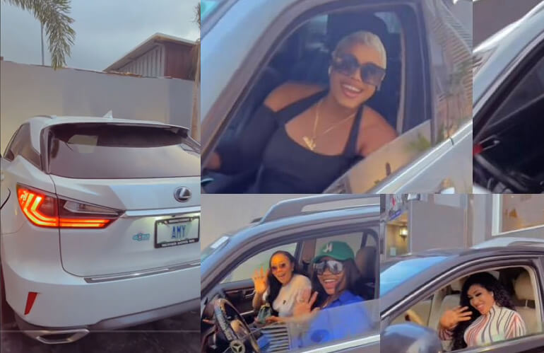 Video Goes Viral, Nigerian Lady Shows Off Luxury Cars She and Her Friends Own