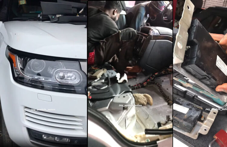 Video Shows How Water Damaged Millions of Naira Worth Range Rover