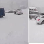 Video Shows Moment Snow Covers An Entire Road in Canada, Drivers Struggle to Steer Their Cars