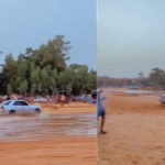 Video Shows Moment Young Men in Northern Nigeria Drift With Their Over 20Years Old Mercedes 