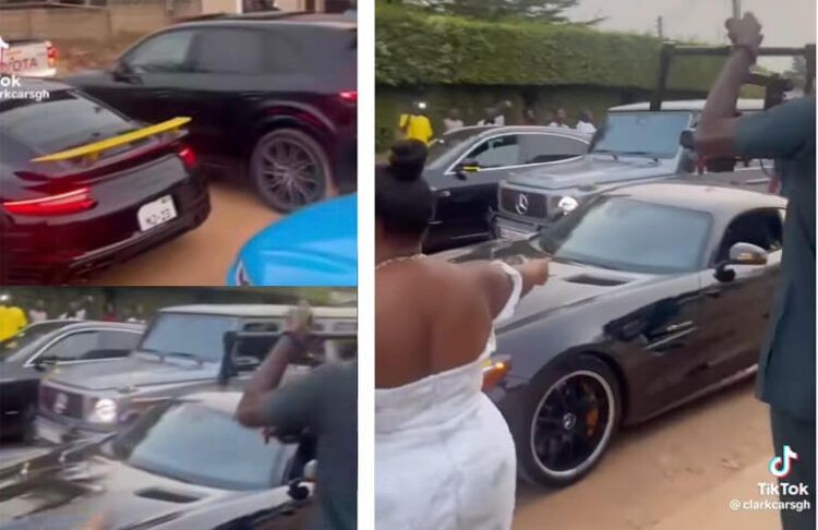 Video Shows Off Luxury Super Cars Rich Ghanaians Drove to an Event