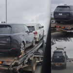 Video Shows The Moment A 2023 Range Rover & Lexus LX570 Were En Route To Delivery