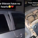 Video Shows the Moment Thieves Raided a Car in Lagos, Steals Important Car Parts