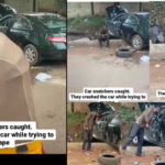 Video Shows the Moment Two Car Snatchers Were Caught 