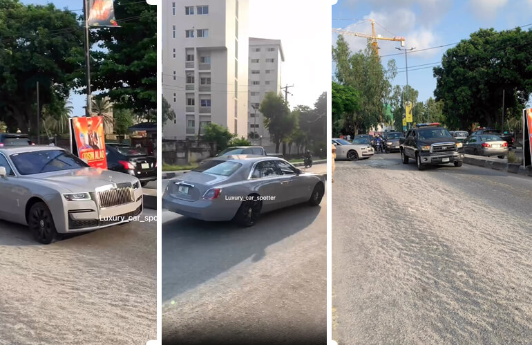 Viral Video Spots the 2022 Rolls-Royce Ghost Worth Over N350 Million on the Streets of Lagos