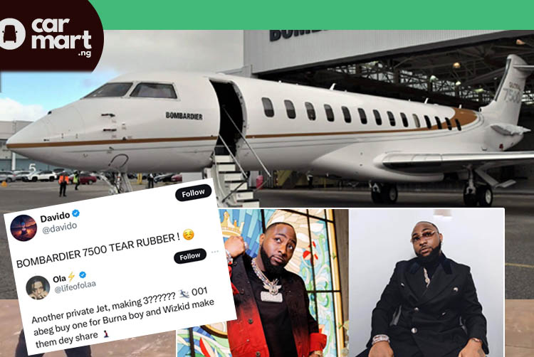 Davido's $75Million brand new Private Jet